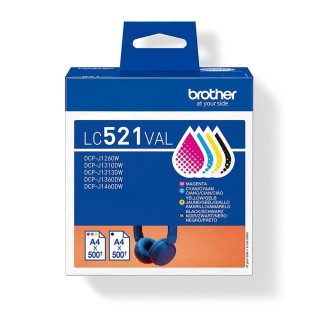 brother multipack brother lc521val negro   cian   magenta   amarillo