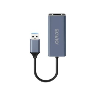 adaptador savio usb a a rj 45  ak 83 plug