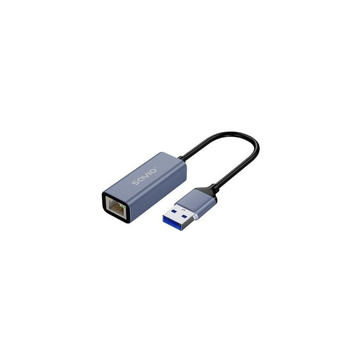 adaptador savio usb a a rj 45  ak 83 plug
