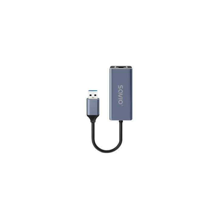 adaptador savio usb a a rj 45  ak 83 plug