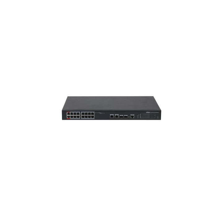 dahua  dh pfs4218 16et 240 v3  dahua switch l2 hi poe gestionable 16 puertos 10/100 + 2 combo gigabi