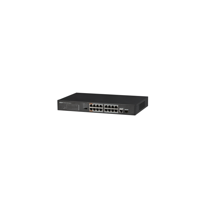 dahua  dh pfs3117 16et 135  dahua switch poe 16 puertos + 1 puerto gigabit
