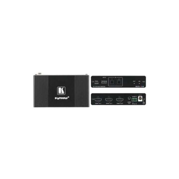 kramer kramer avsm 2x1 4k hdr hdmi auto switcher   vs 211x  20 80549090