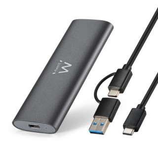 ewent ewent ew7060 caja para disco duro externo caja externa para unidad de estado solido  ssd  gris