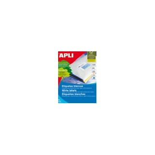 apli caja 100 hojas etiqueta blanca ilc 70x25.4 1270 apli
