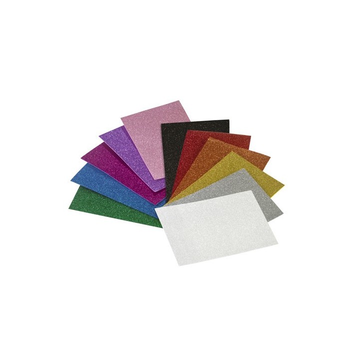 faibo lamina eva 40x60 cm. purpurina verde oscuro faibo 1659 04  pack  3 unidades
