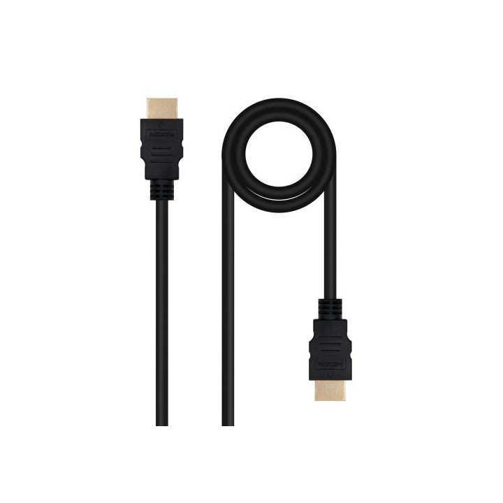 nanocable nanocable cable hdmi v2.0 4k@60hz 18gbps a/m a/m, 10m, negro