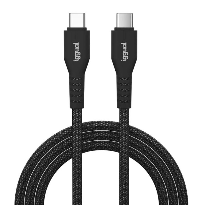 iggual cable usb c a tipo c 60w 3a 100 cm trenzado