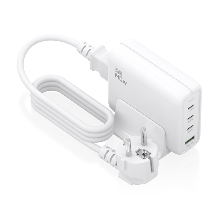 cargador gan aisens sobremesa 140w 3xusb c pd3.1 qc4.0 qc5.0 usb a qc3.0