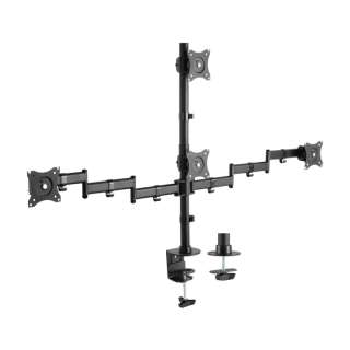 soporte aisens mesa eco giratorio inclinable 4 monitores 8kg 13 27
