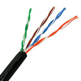 bobina cable red aisens exterior impermeable rj45 cat.5e utp 305m rigido