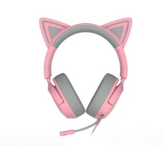 razer auriculares razer kraken kitty v3 x quartz  rz04 05350100 r3m1