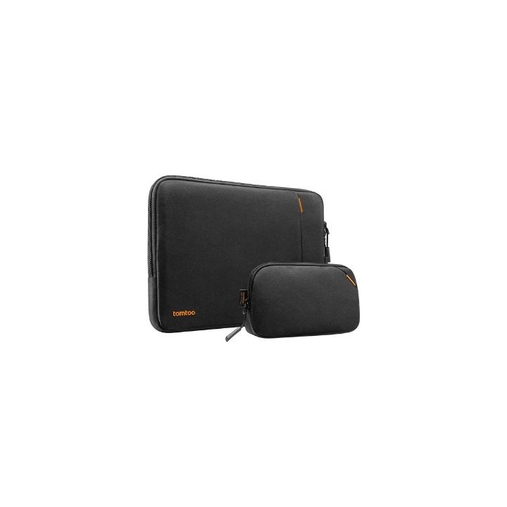 funda portatil 14  tomtoc a13 + bolso black incluye bolso de mano refuerzo cornerarmor