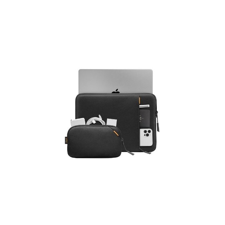 funda portatil 14  tomtoc a13 + bolso black incluye bolso de mano refuerzo cornerarmor