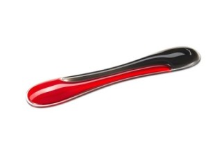 kensington reposamunecas duo gel teclado slim color negro / rojo kensington k62442ww