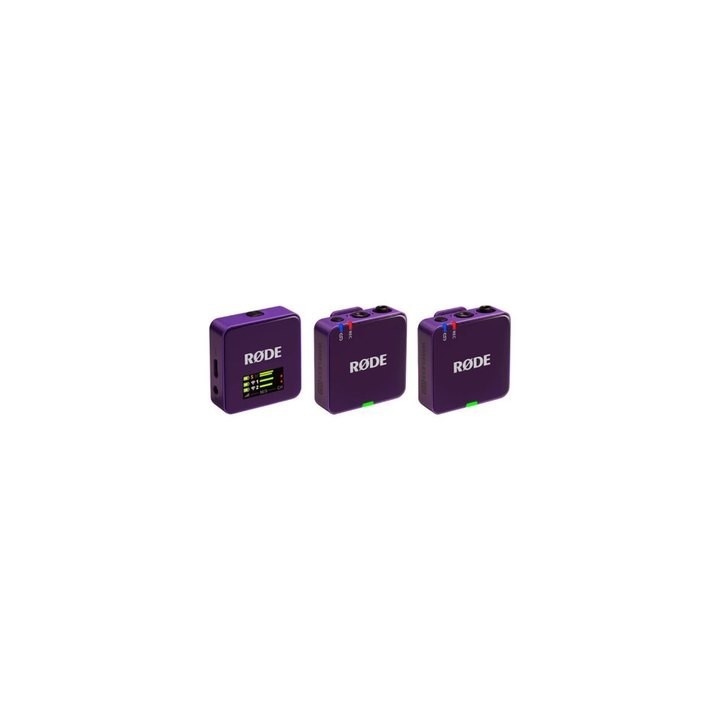 microfono rode wireless go iii purple usb c trs 20hz omnidirectional alcance 260m
