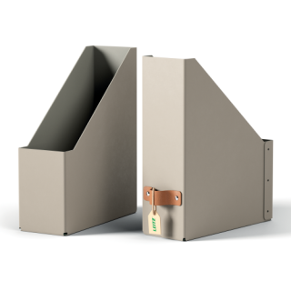 leitz pack 2 revisteros de carton color beige leitz 24710012