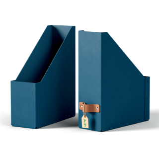 leitz pack 2 revisteros de carton color azul leitz 24710068