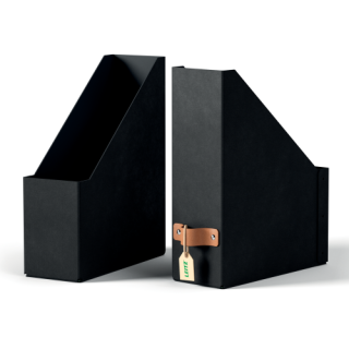 leitz pack 2 revisteros de carton color negro leitz 24710095
