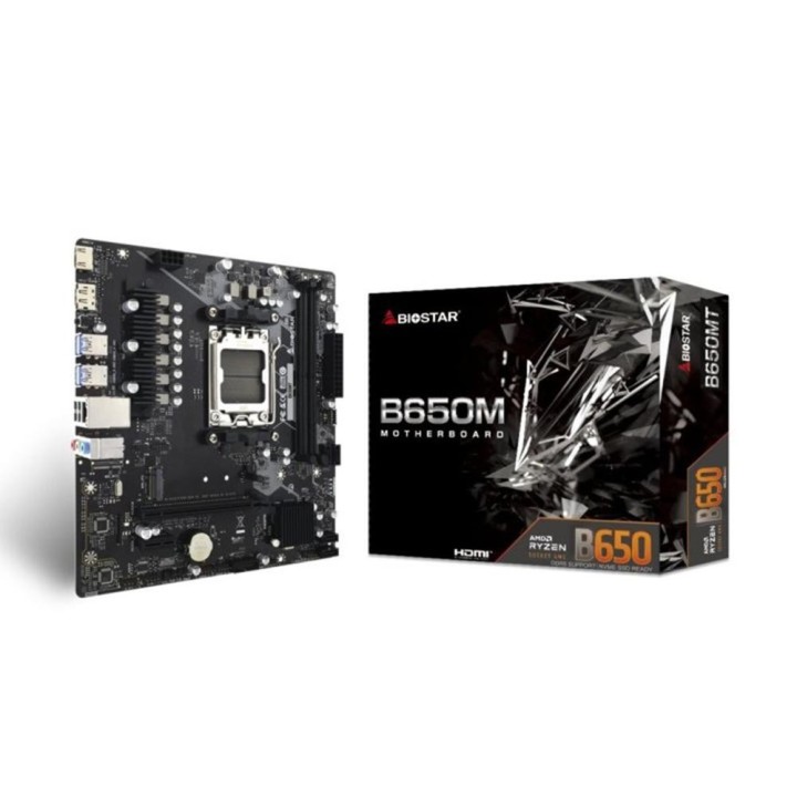 biostar placa base biostar b650mt ddr5 matx am5