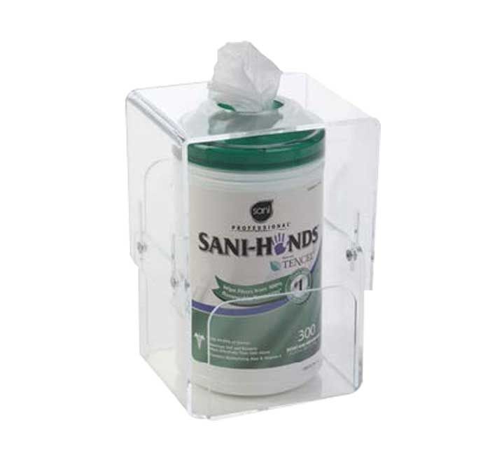 soporte disp. deflecto gel desinf. mesa/pared gr