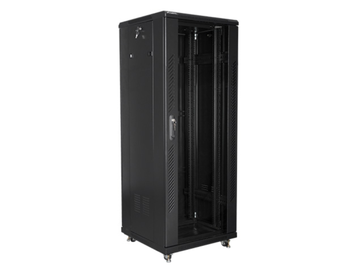 armario rack lanberg de suelo 32u/600x600x1603 19 flat pack negro