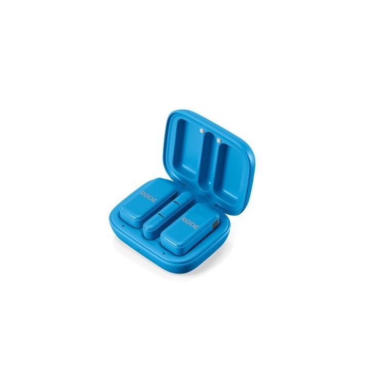 microfono rode wireless micro c blue usb c 21h battery gainassist 21dba 73db