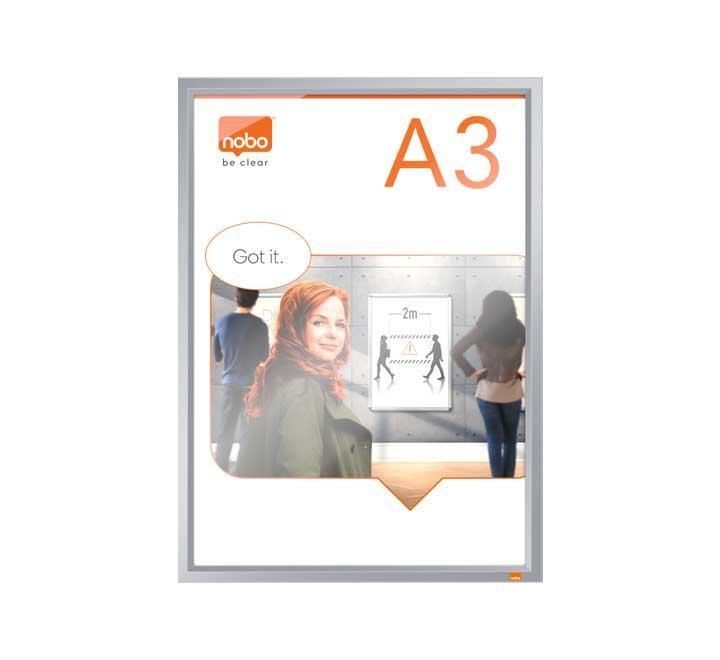 portaposter nobo impression pro a3 m/clip alu