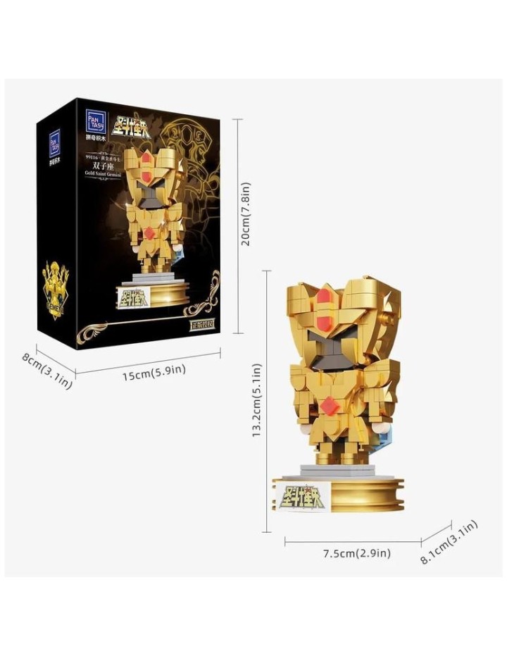 pantasy gemini mini set construccion 13 cm saint seiya