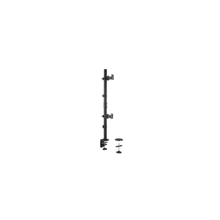 kensington brazo vertical para dos monitores  2 pantallas horizontal de hasta 32 y 29 en vertical  k