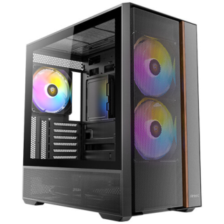 caja antec flux rear atx argb negra