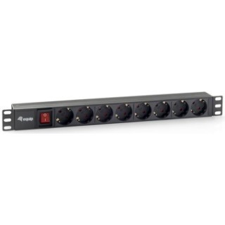 equip regleta equip rack 19 pulgadas 1u 8 tomas 3500w interruptor 1.8m