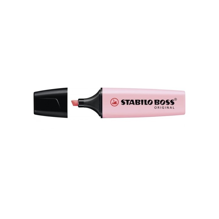 stabilo marcador.fluorescente boss trazo 2/5mm. rosa pastel stabilo 70/129  pack  10 unidades
