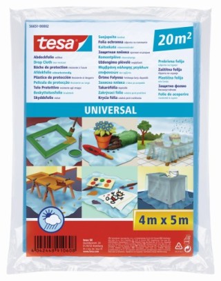 tesa lona protectora plastico 20m2 universal tesa 56651 00002 02