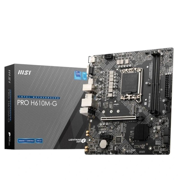 msi placa base pro h610m g ddr5 matx 1700