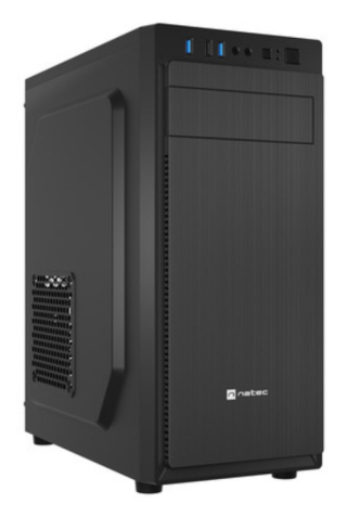 caja natec aracanta midi torre atx lector tarjetas 1xusb2.0 2xusb3.0 negro