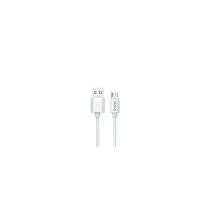 cable usb a a micro usb savio cl 167 blanco usb 2.0 carga rapida transf.datos  480 mbs