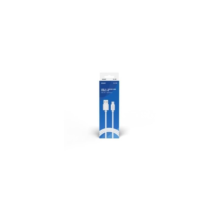 cable usb a a micro usb savio cl 167 blanco usb 2.0 carga rapida transf.datos  480 mbs