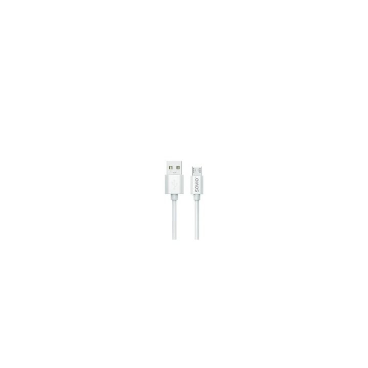 cable usb a a micro usb savio cl 167 blanco usb 2.0 carga rapida transf.datos  480 mbs