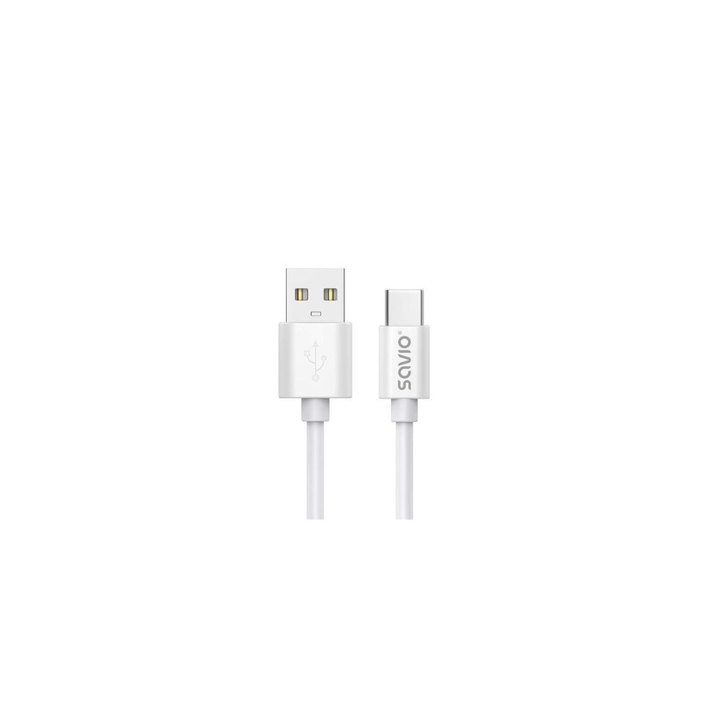 cable usb a a usb c savio cl 168 blanco usb 2.0 carga rapida trans. datos  480 mbs