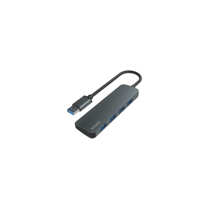 hub usb 3.1 savio ak 53 negro 4 × usb 3.1 5 gbps plug