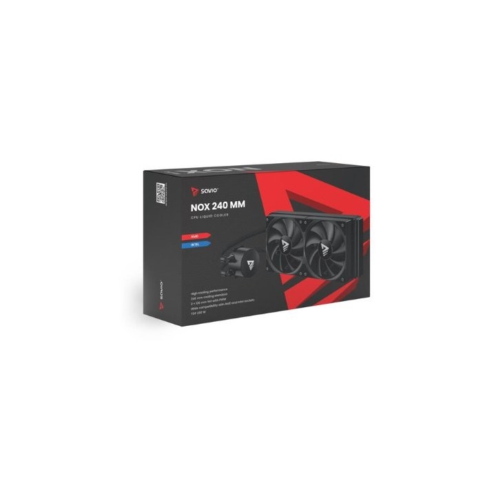 ref liquida cpu savio nox 240 mm negro 2550rpm 240 mm 3x120mm pwm multi socket