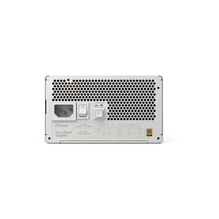 fractal design fractal design fuente de alimentacion ion 3 80+ gold blanca  fd p ia3g 101
