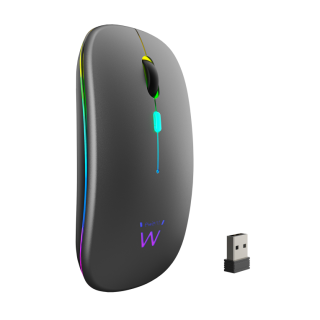 raton ewent dual negro rgb bluetooth bateria recargable