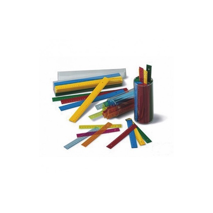 faibo bote 100 reglas 16 cm. colores transparentes surtidos faibo 816 19