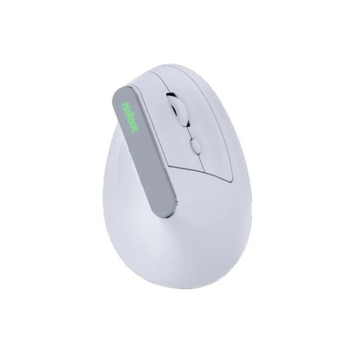 nilox raton wir vertical rec. silen 1600dpi blanco