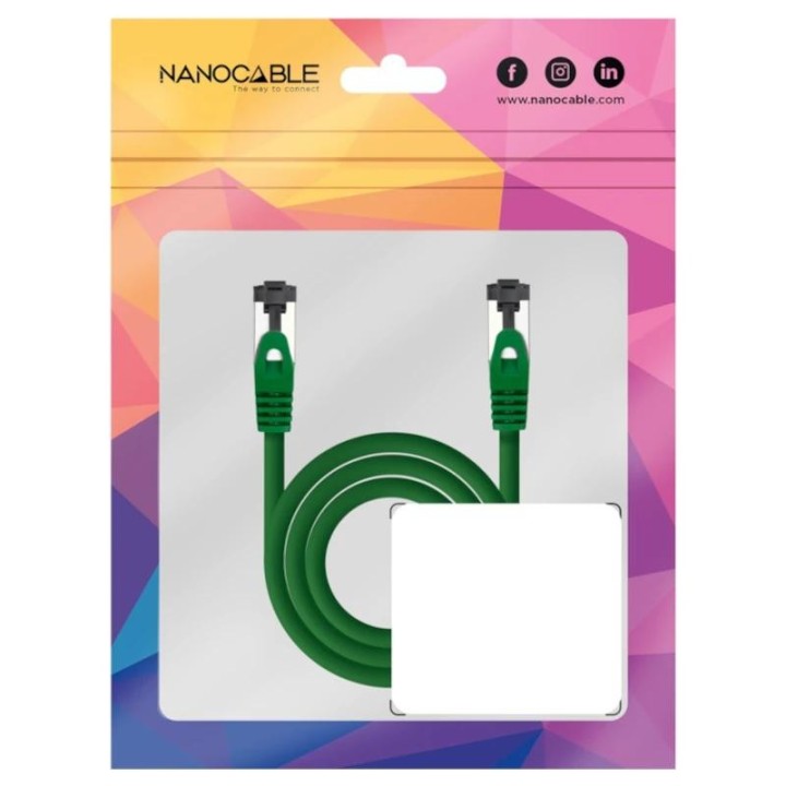 nanocable cable red cat. 8.1 2ghz sstp verde 0,25m