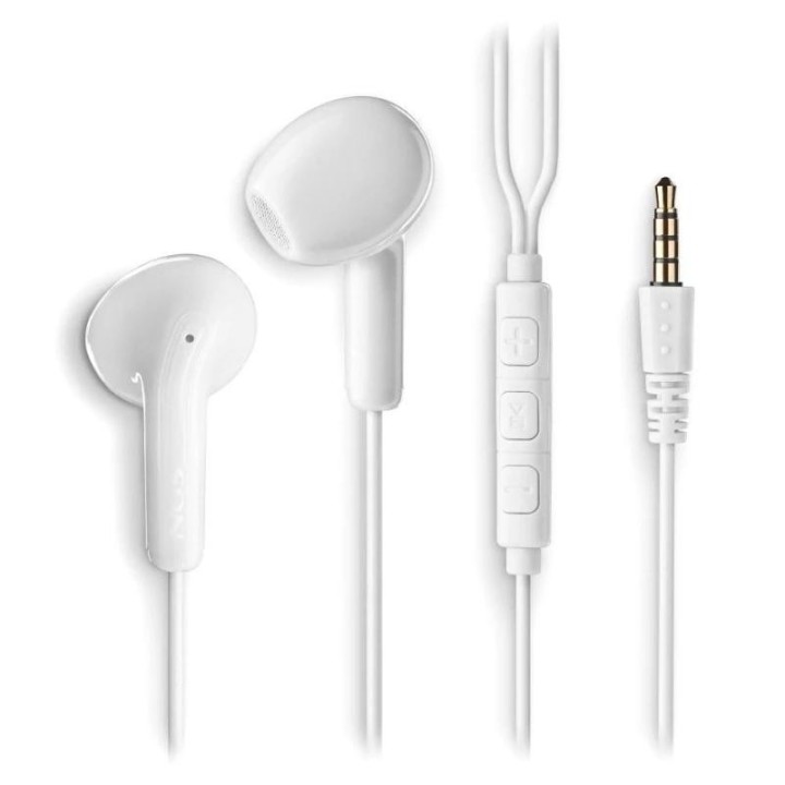 ngs auricular blanco estereo con cable jack 3.5 mm
