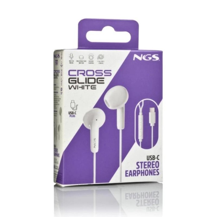 ngs auricular intraural blanco micro usb c
