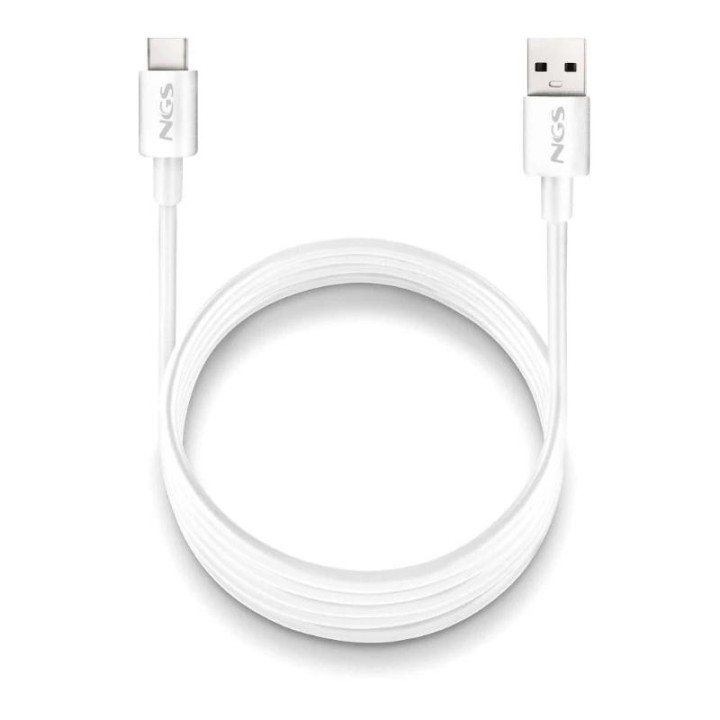 ngs cable carga rapida usb a a usb c 1m blanco